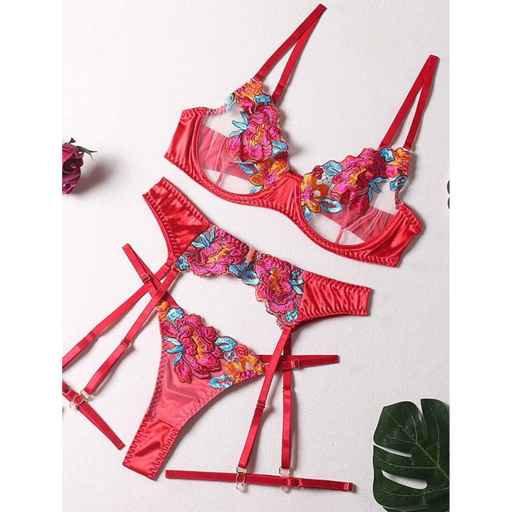 Hawaiian Tropic Red Set - Ruby Lace Co.