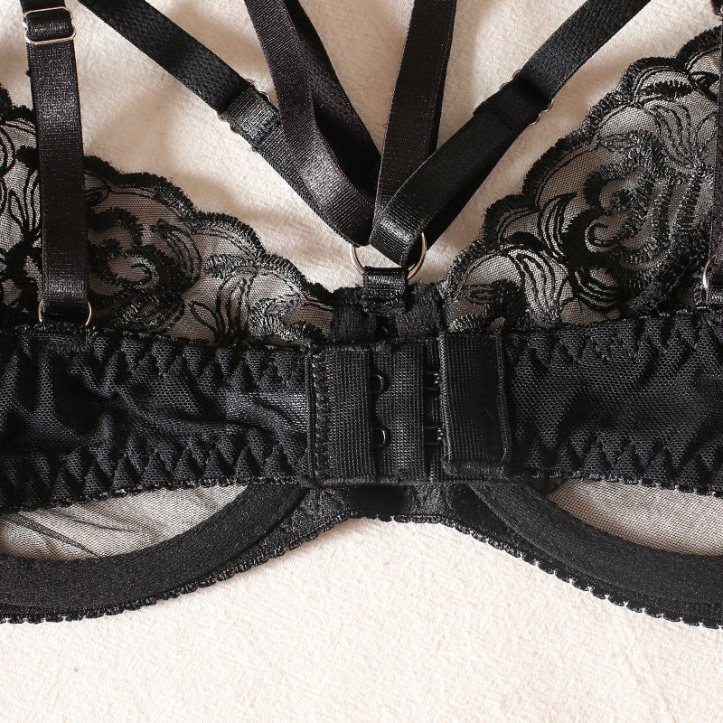 Miss Glamorous Black Feather Set - Ruby Lace Co.