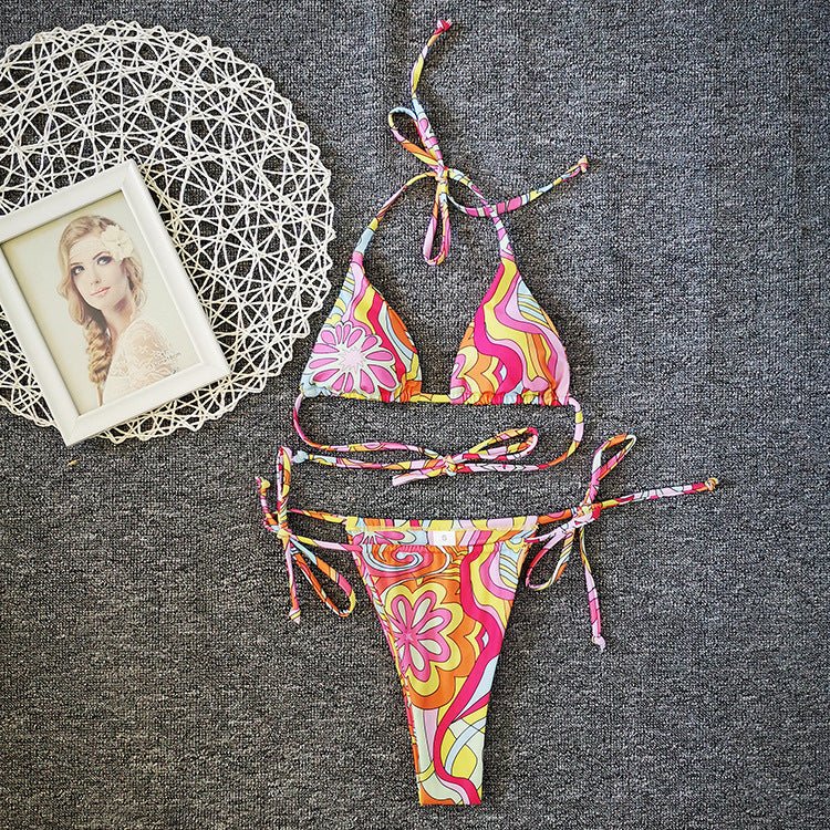 That Retro Girl Drawstring Bikini - Ruby Lace Co.