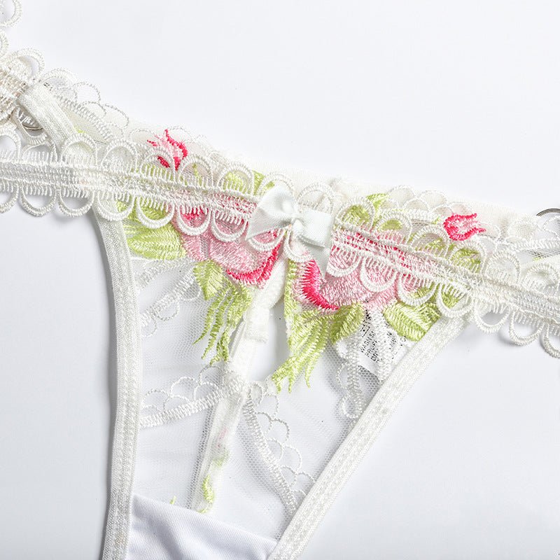 Underneath It All White Floral Set - Ruby Lace Co.