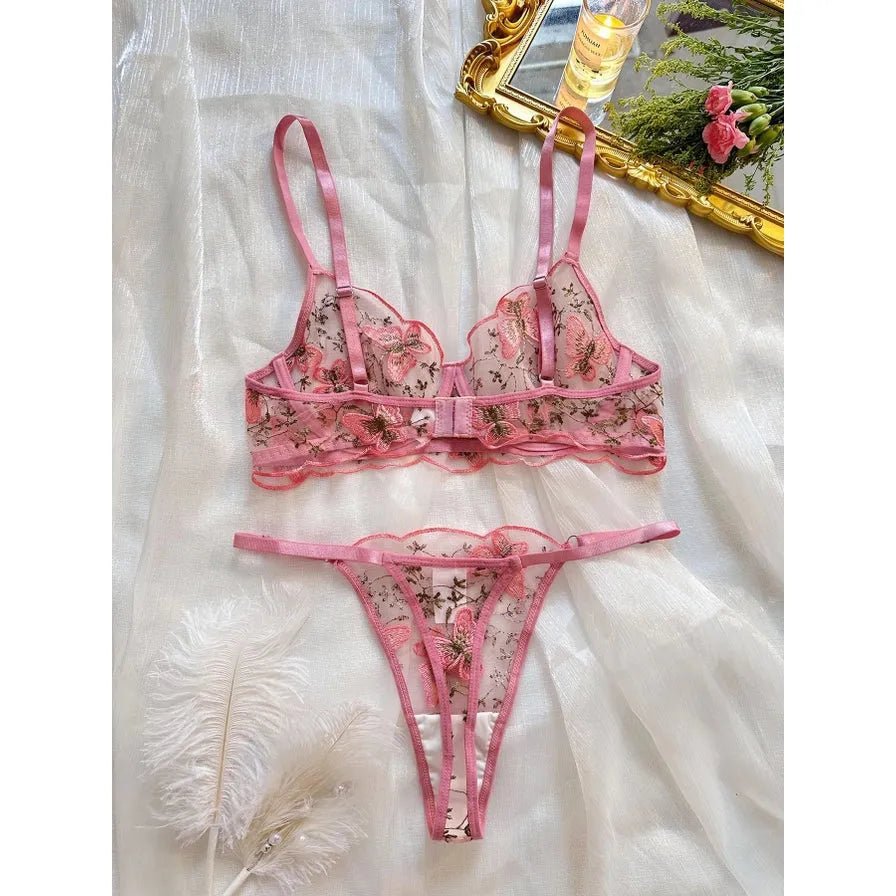 Butterfly Baby Bra and Thong Set - Ruby Lace Co.