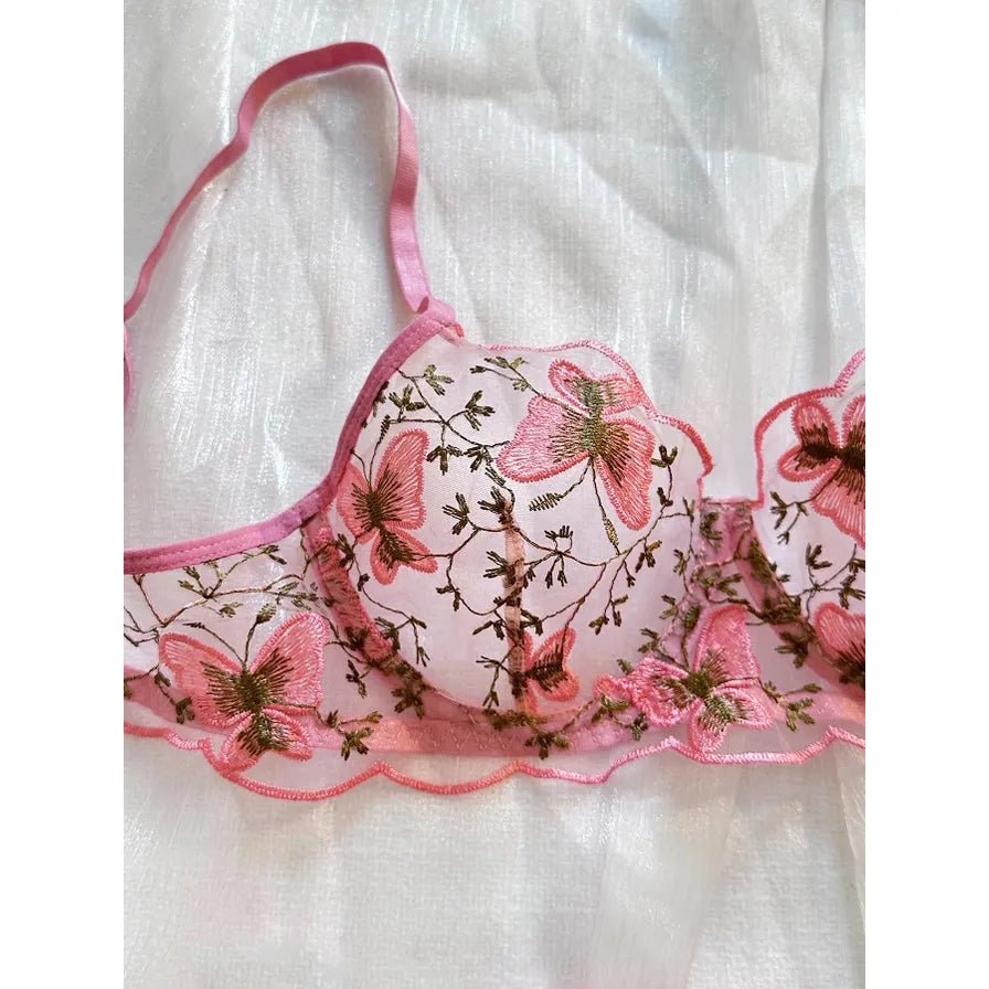 Butterfly Baby Bra and Thong Set - Ruby Lace Co.