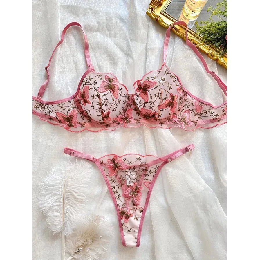 Butterfly Baby Bra and Thong Set - Ruby Lace Co.