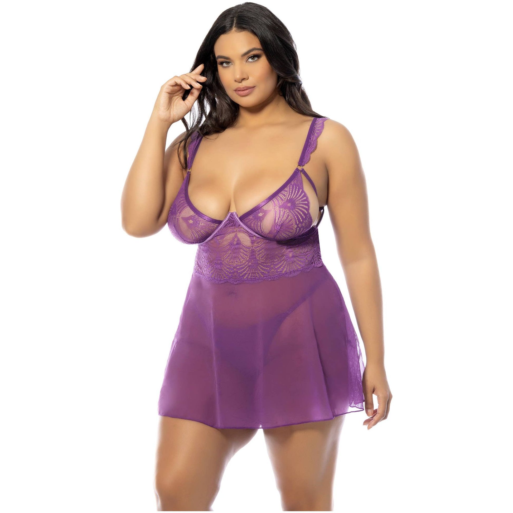 EVRICE LACE BABYDOLL - Ruby Lace Co.