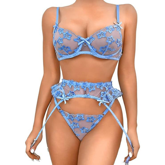 The Tiana Garter Set - Ruby Lace Co.